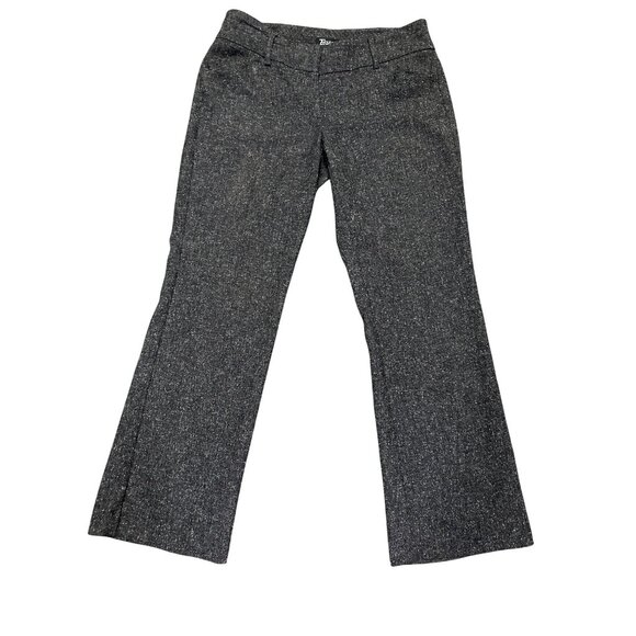 7th Avenue Suiting Collection 8P Dark Gray Tweed Pants Tailored Straight Leg - Picture 2 of 12